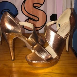 Nine West /rose gold heels